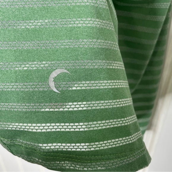 Zyia green striped Nimbus split open back tank top sz XL 406 - Picture 6 of 10